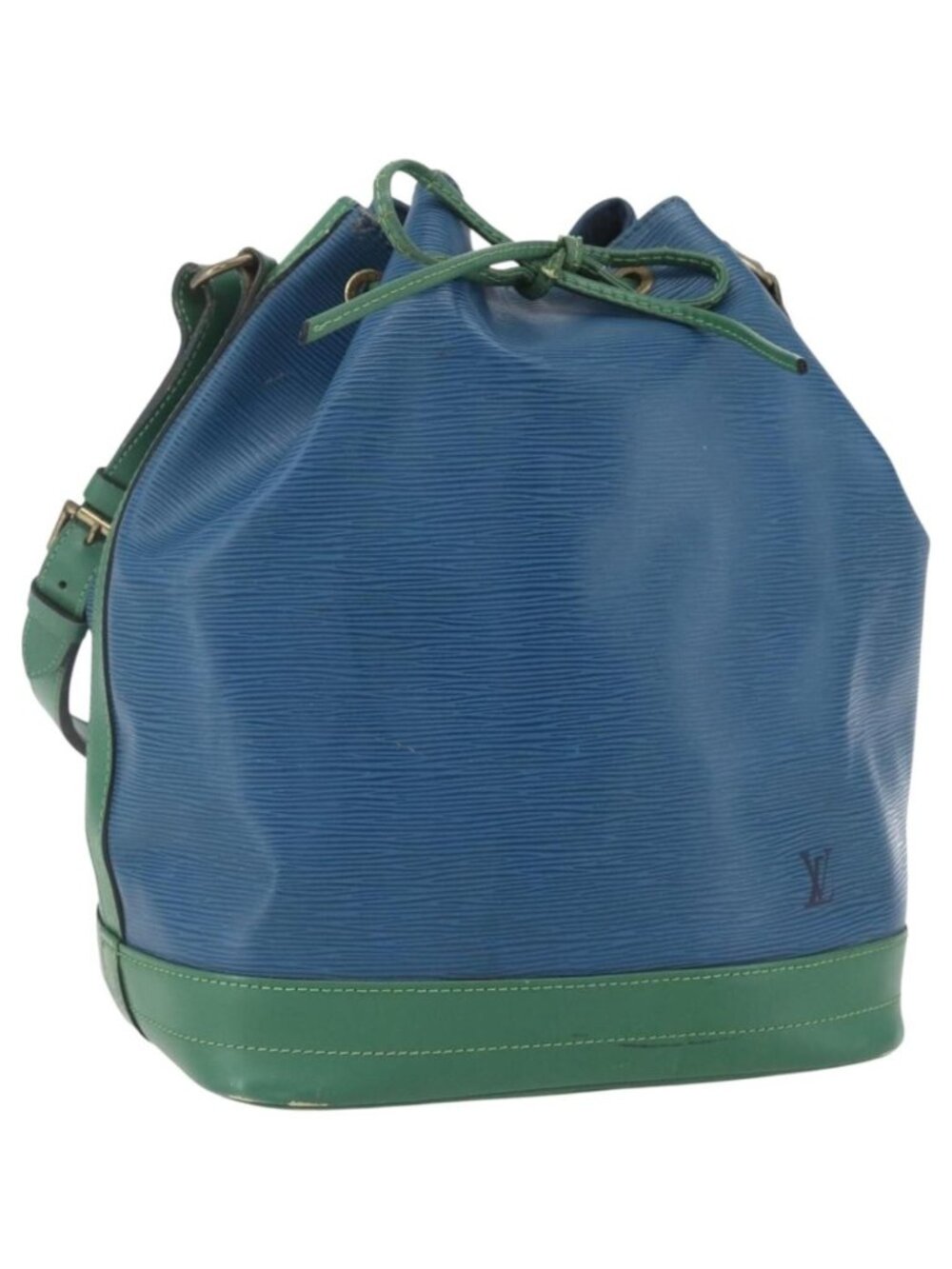LOUIS VUITTON Epi Noe Shoulder Bag Bicolor Green Blue M44044